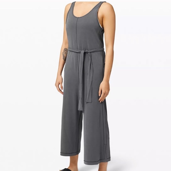 lululemon athletica Pants - Lululemon Charcoal Ease of it All Jumpsuit